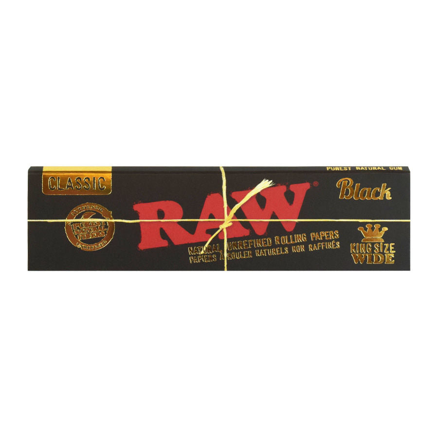 RAW | Black Natural Unrefined King size – WIDE