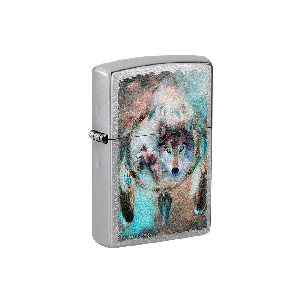 Zippo 75419 Carol Cavalaris WOLF DREAM CATCHER