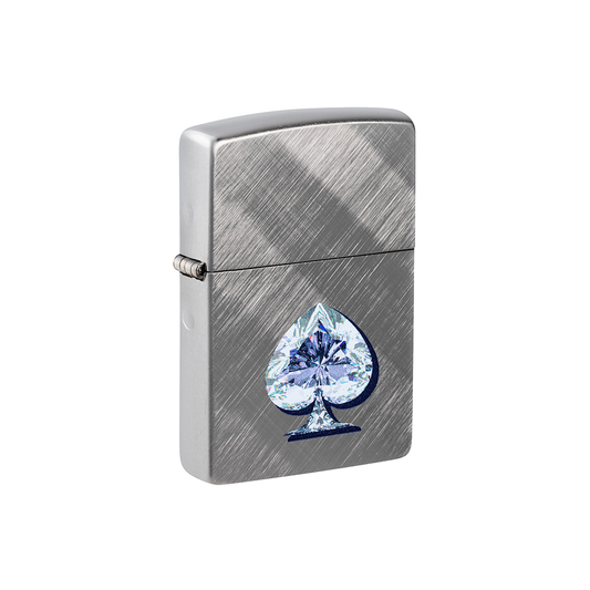 Zippo 46472 Gleaming Spade Ace of Spades Diamond