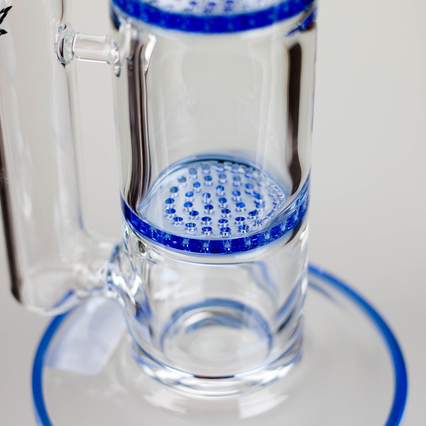 Ganjavibes | Honeycomb 14 Inches Two Disk Percolator Glass Bong By Irie Vibes Series