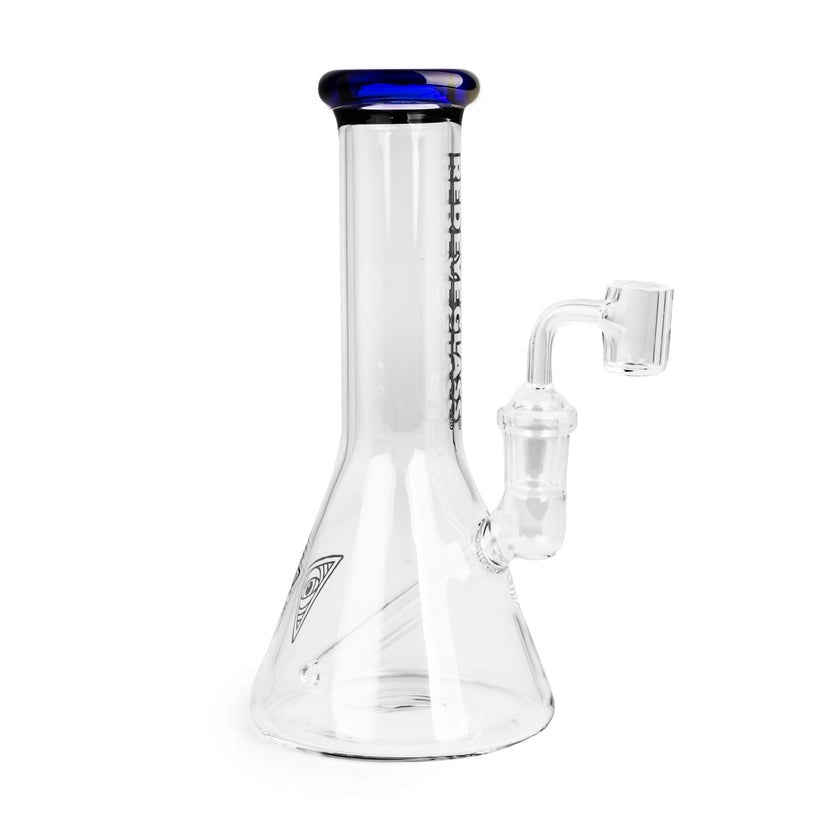 Red Eye Glass® | 8" Tall Blue Concentrate Beaker W/Quartz Banger