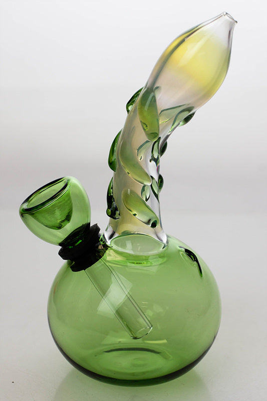 5.5" changing color glass water bong
