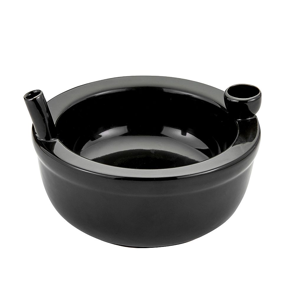 NOVELTY ROAST & TOAST CEREAL BOWL - BLACK COLOR