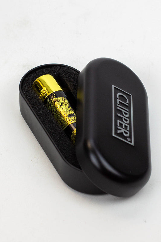 CLIPPER DRAGONS METAL LIGHTERS COLLECTION BOX OF 12