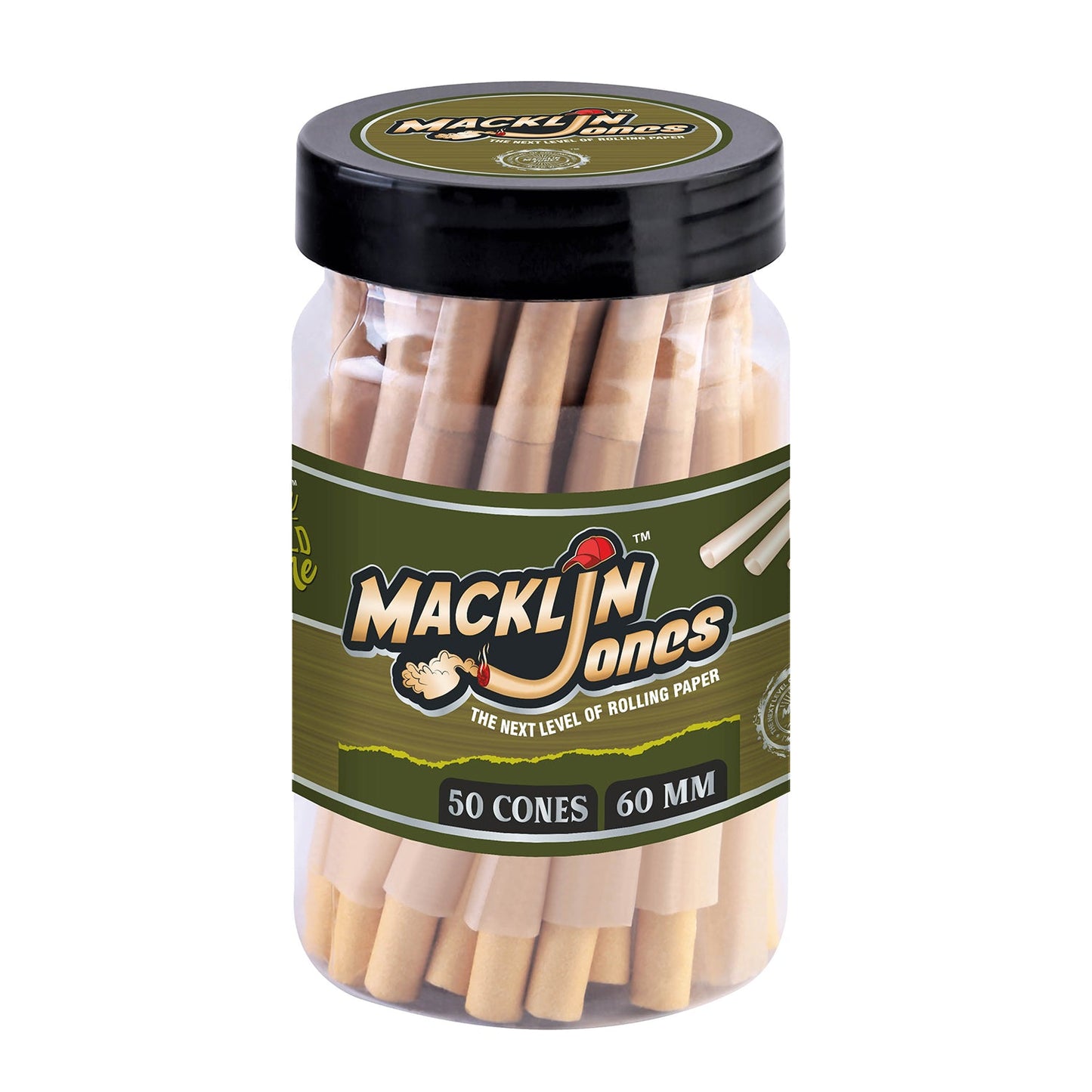 Macklin Jones - Natural Unrefined Pre-Rolled cone Bottle