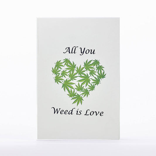 Intricate Greetings | Cannabis Leaf 3D Pop-Up Card – For Any Occasion