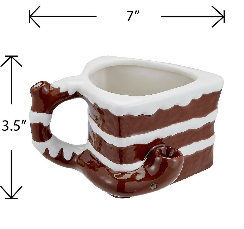 Roast & Toast Cake Mug - Novelty Pipe
