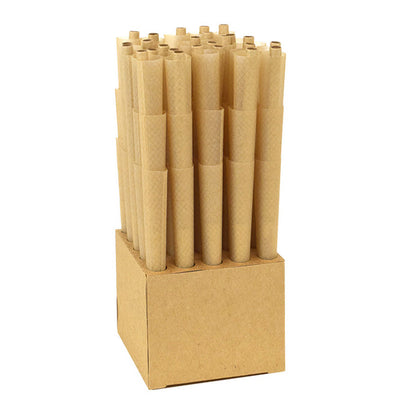 RAW | Black 1¼ Pre-Rolled Cones – 75 Pack