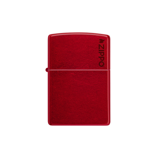 Zippo 21063ZL Classic Candy Apple Red Zippo Logo