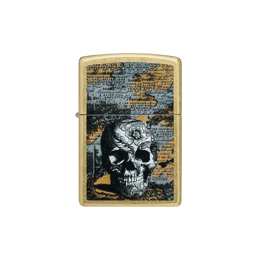 Zippo 46577 Floral Skull