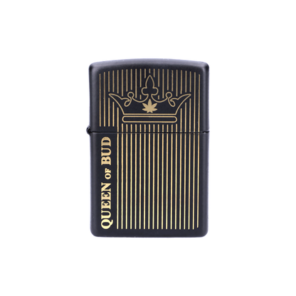 Zippo 116113 Queen of Bud Black Obsidian Vertical Flame