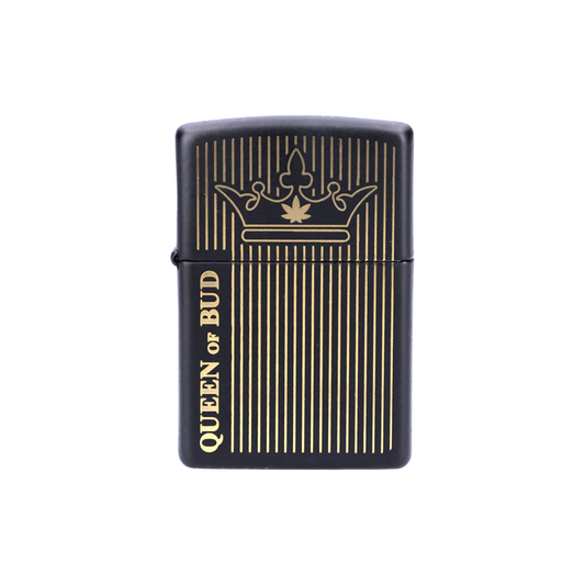 Zippo 116113 Queen of Bud Black Obsidian Vertical Flame