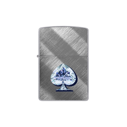 Zippo 46472 Gleaming Spade Ace of Spades Diamond