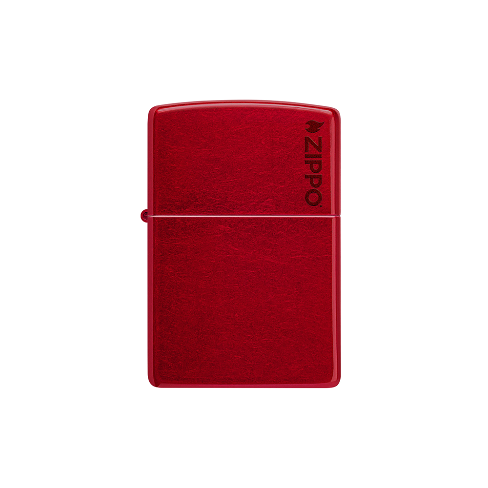 Zippo 21063ZL Classic Candy Apple Red Zippo Logo