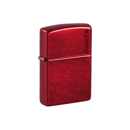 Zippo 21063ZL Classic Candy Apple Red Zippo Logo