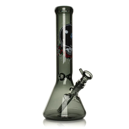 GEAR Premium® | 13" 7mm Thick Space Your Face Beaker Base Water Pipe - Grateful Dead x GEAR Premium®
