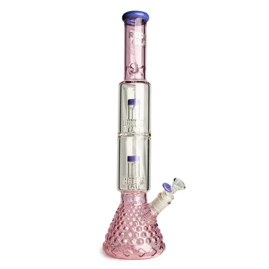 Red Eye Glass® | 18" Heracles Beaker Base Water Pipe – Dual Matrix Percs [REG080Pi]