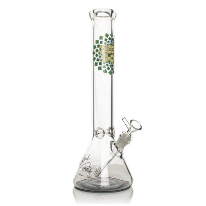 Cheech & Chong® Glass | 15" 7mm Thick Fibonacci Beaker Base Water Pipe [CC163]