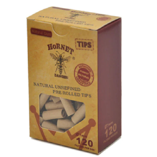 ZHORNET Unbleached Pre-Rolled Tips, Unrefined and Raw Cigarette Filters