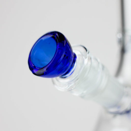 9.5" Gold Cobra beaker glass water bong (Wide)