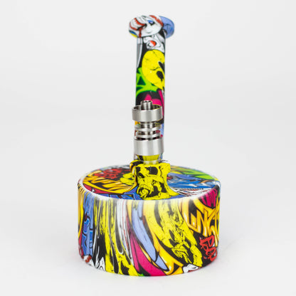 5" silicone detachable water bong with Titanium nail