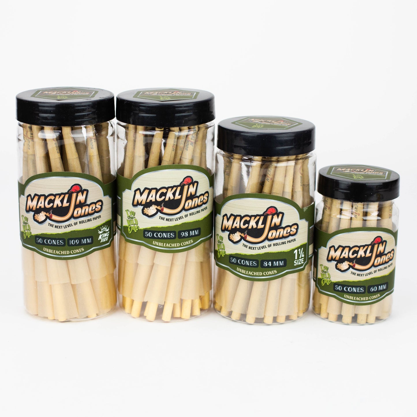 Macklin Jones - Natural Unrefined Pre-Rolled cone Bottle