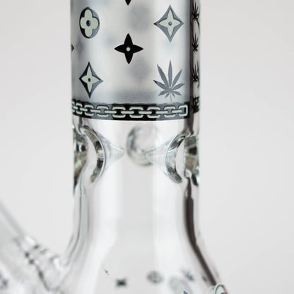 12" Cartoon glass water bong-Glow in the dark [GBT21004]