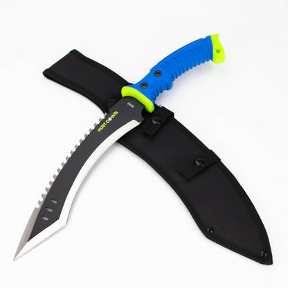 16" Hunt-Down Full Tang Hunting Knife with Rubber Handle [9282]