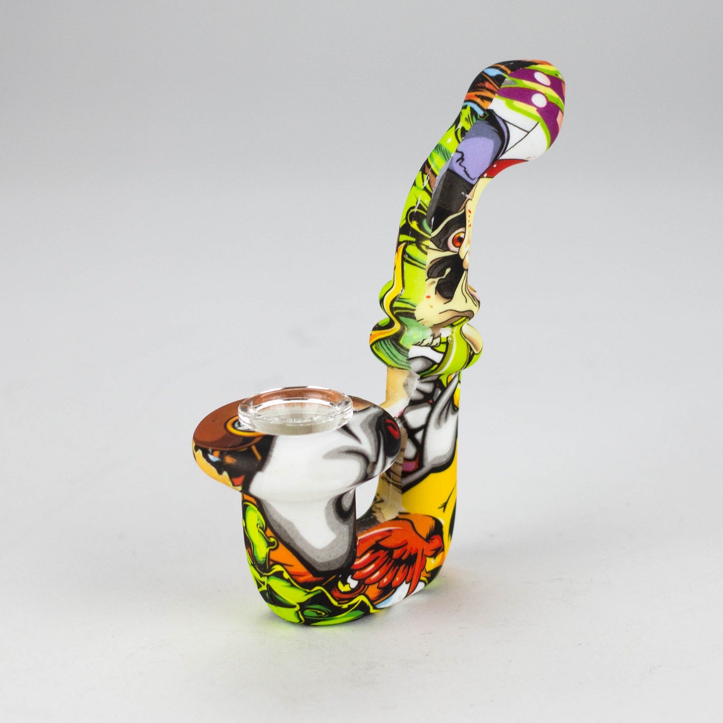 4.5" Assorted silicone U shape hand pipe [QT062D]