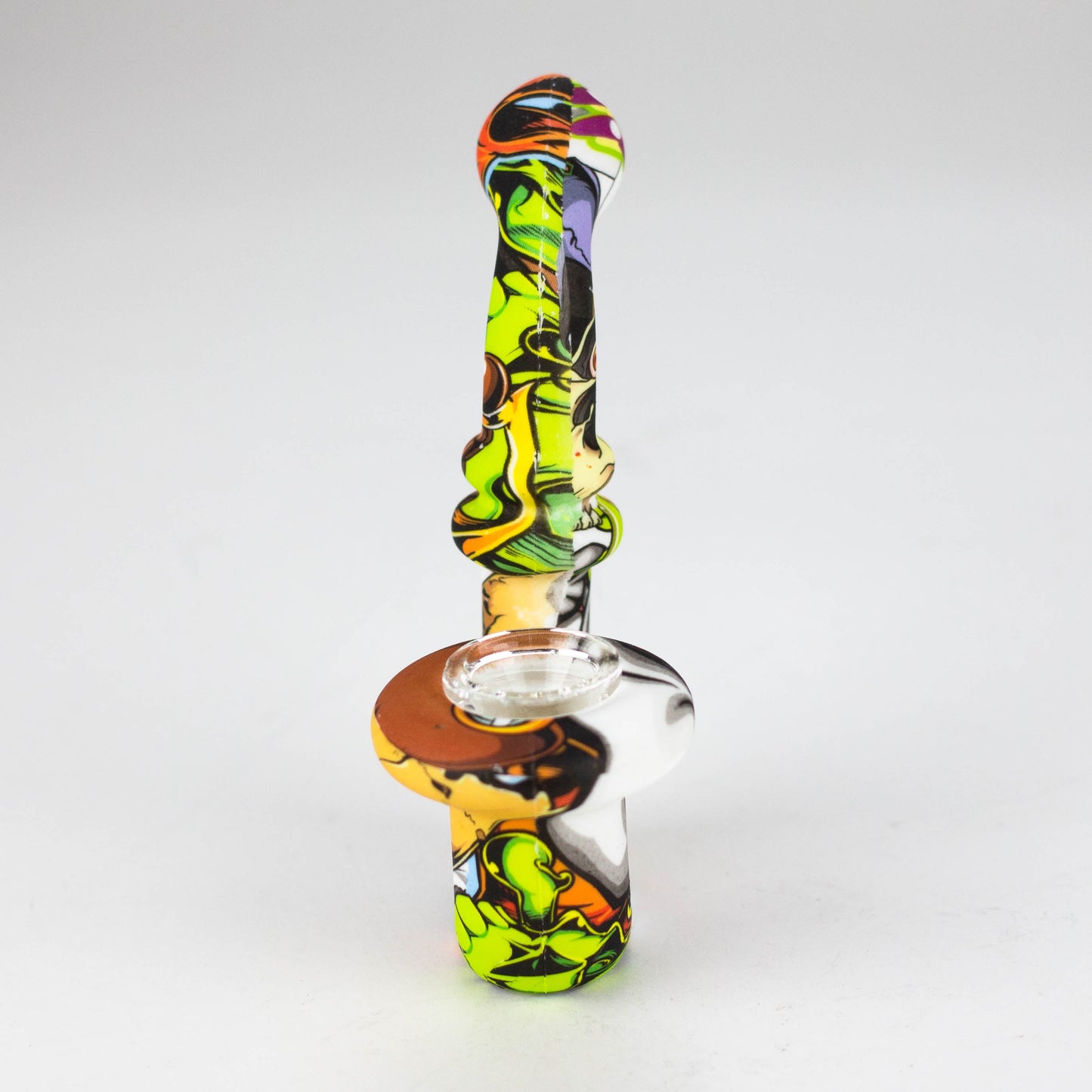 4.5" Assorted silicone U shape hand pipe [QT062D]