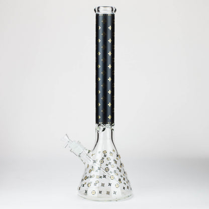 20" Luxury Patterned 9 mm glass water bong [GBT2103]