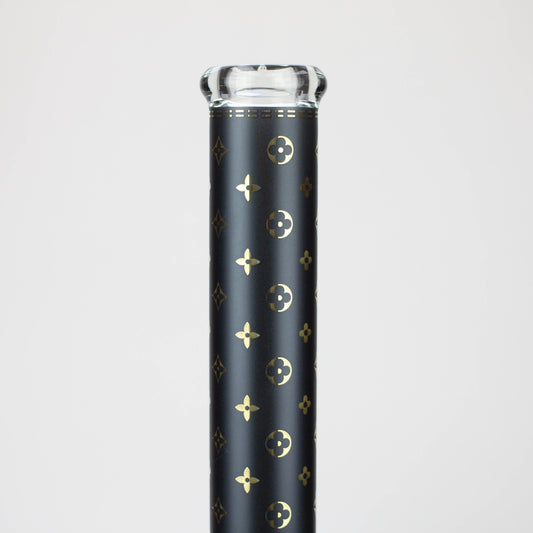 20" Luxury Patterned 9 mm glass water bong [GBT2103]