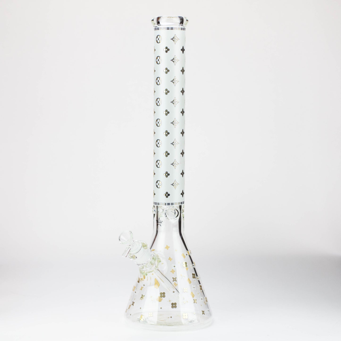 20" Luxury Patterned 9 mm glass water bong [GBT2103]