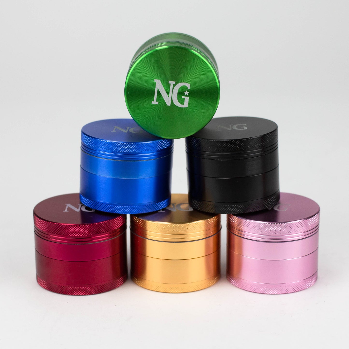 NG 4-Piece Color Aluminum Grinder