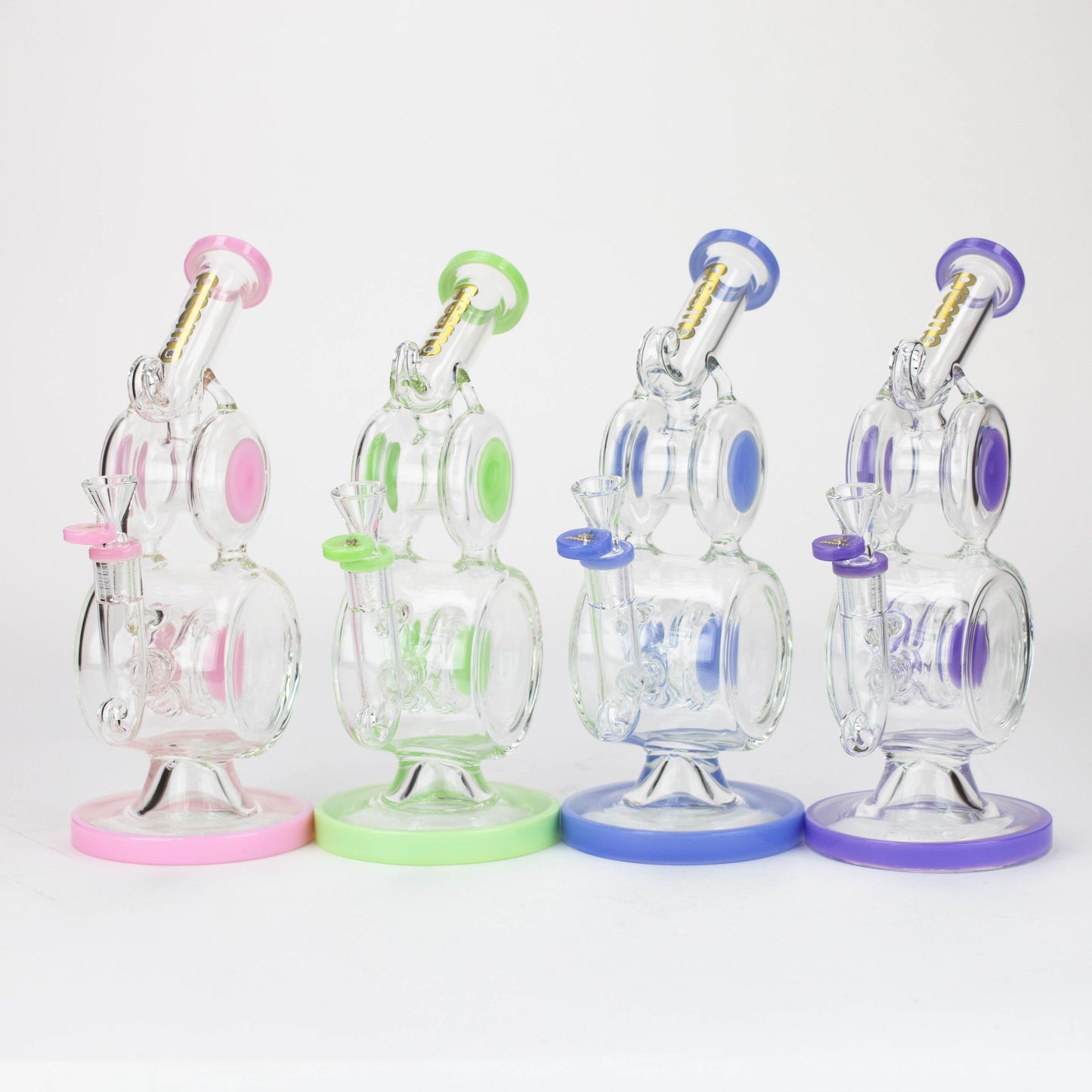 preemo - 10 inch Double Drum Bubbler [P085]