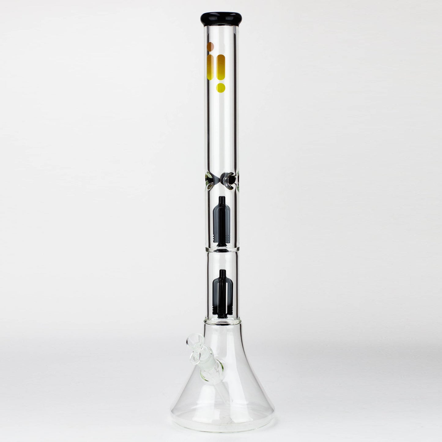 Infyniti | 24" Dual tree 7mm beaker glass water bong