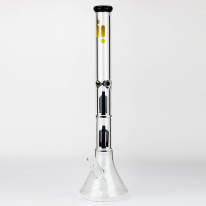 Infyniti | 24" Dual tree 7mm beaker glass water bong
