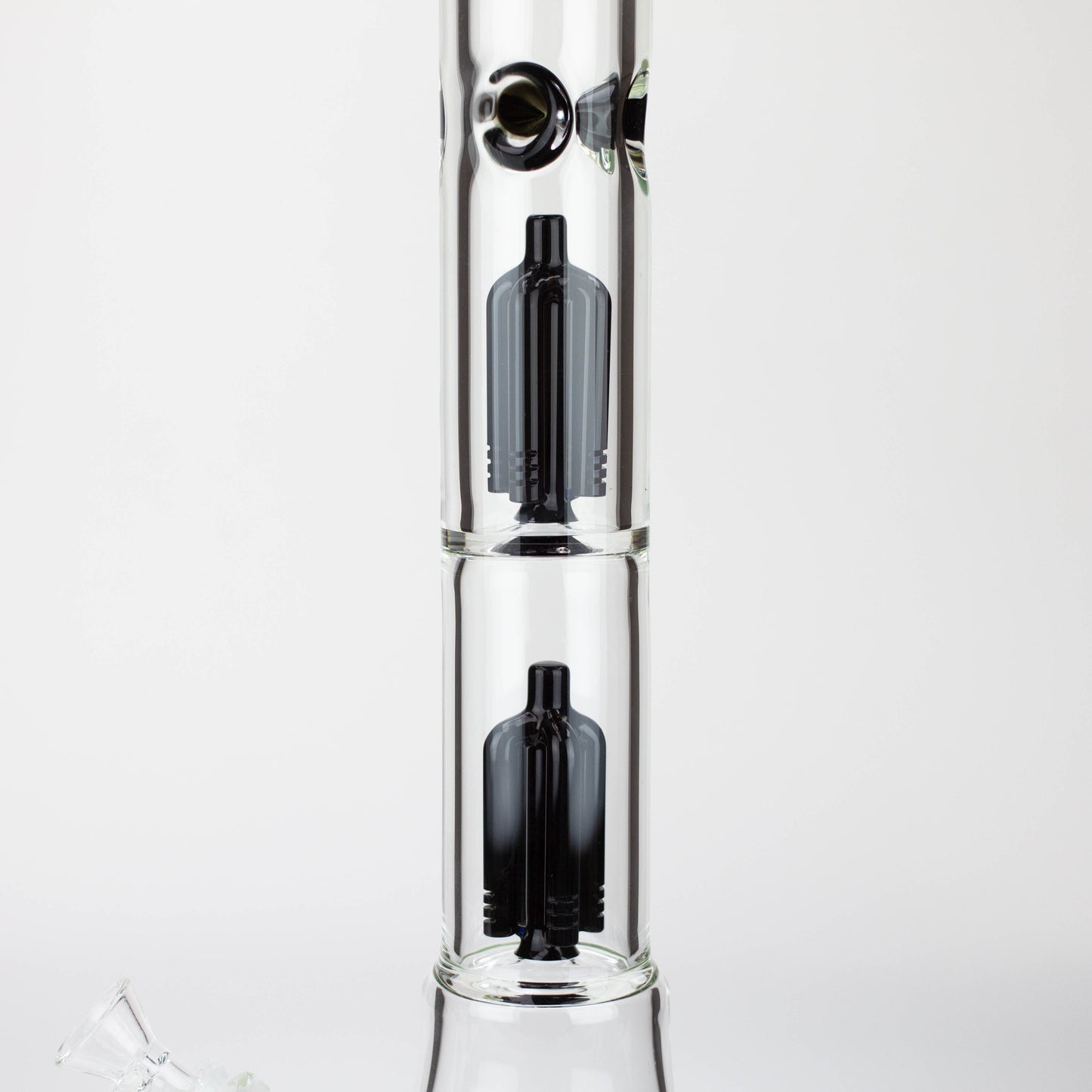 Infyniti | 24" Dual tree 7mm beaker glass water bong