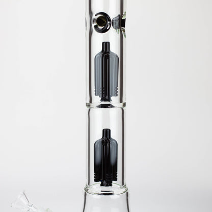 Infyniti | 24" Dual tree 7mm beaker glass water bong