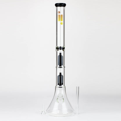 Infyniti | 24" Dual tree 7mm beaker glass water bong