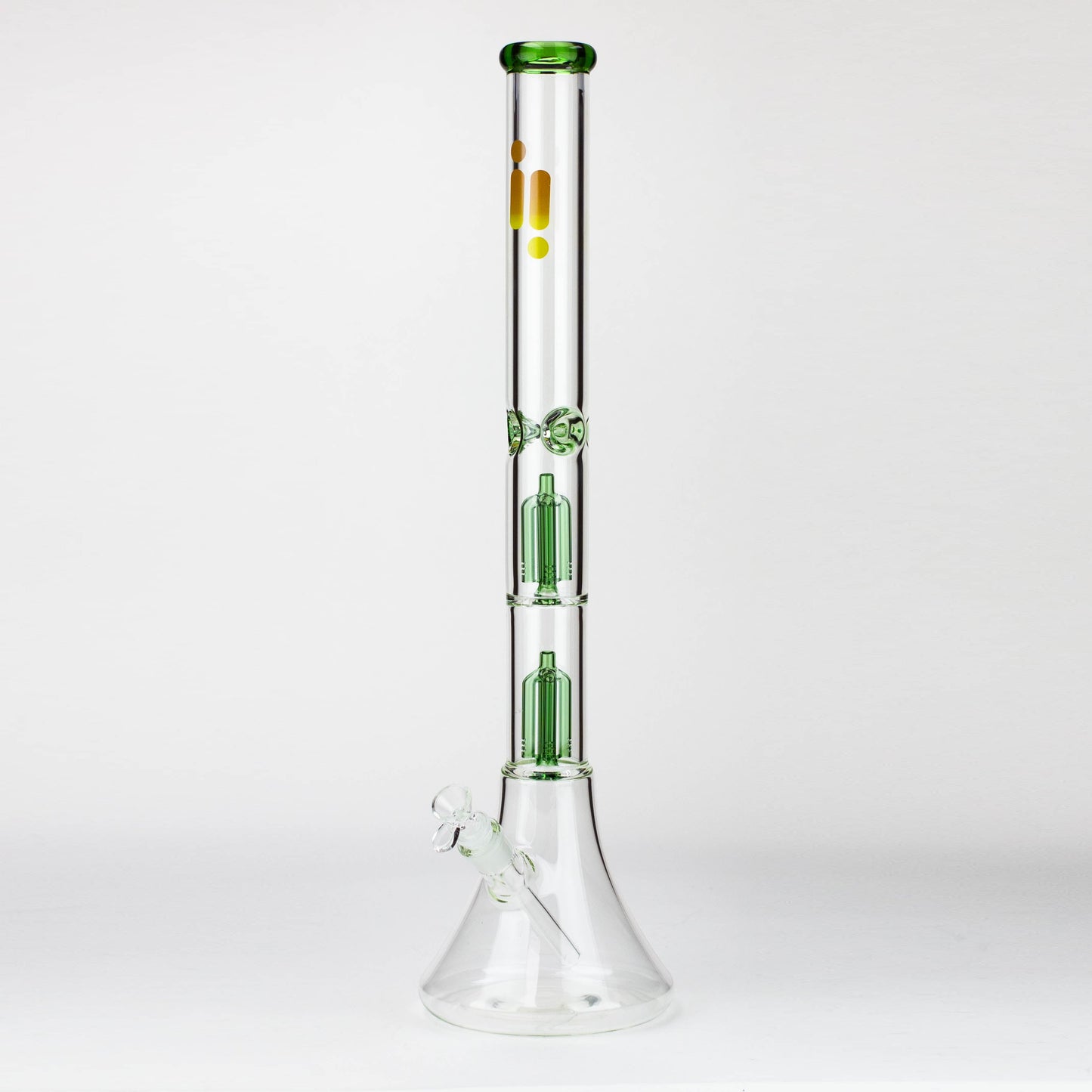Infyniti | 24" Dual tree 7mm beaker glass water bong