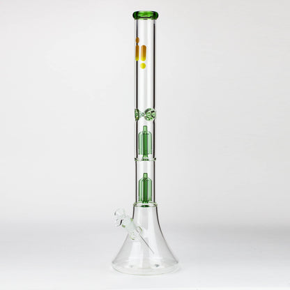 Infyniti | 24" Dual tree 7mm beaker glass water bong
