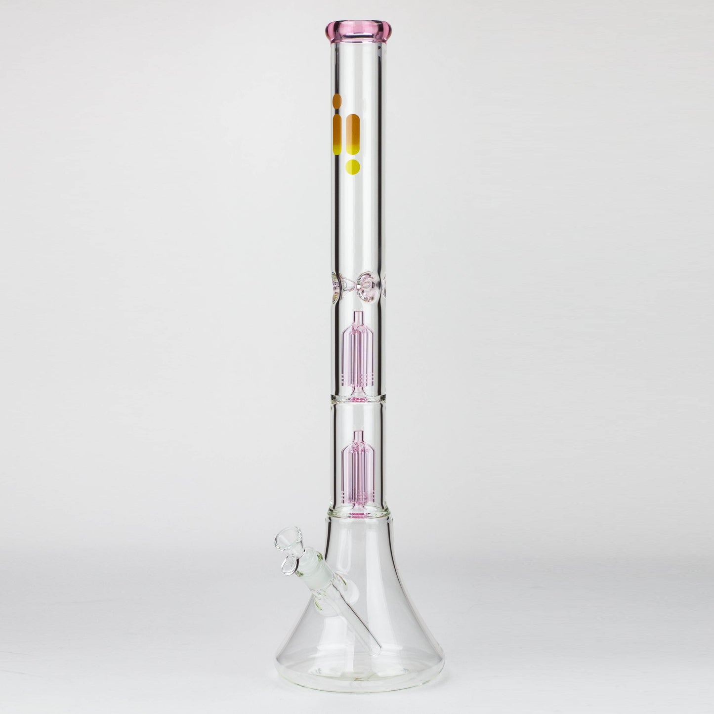 Infyniti | 24" Dual tree 7mm beaker glass water bong