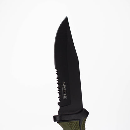 ALPHASTEEL | Fixed Blade Knife with ABS Sheath [2818]