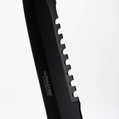 ALPHASTEEL | 11.5″ Tactical Hunting Knife with throwing Knife [1248A]