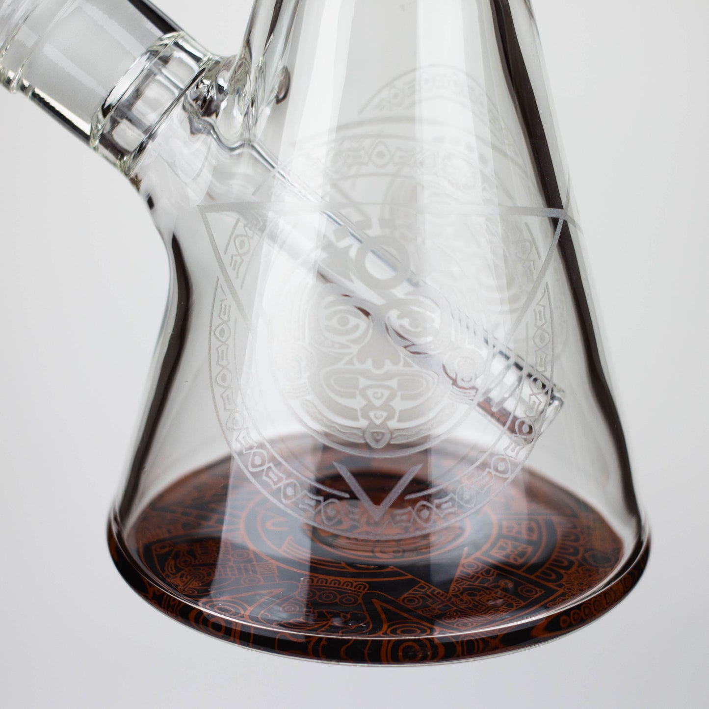 15.5" Egyptian Hieroglyph / 7 mm / Glass Bong  [LL034-RED]