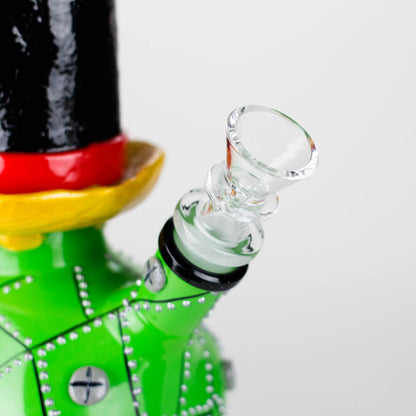 9" Wizard-Themed Sugar Skull Glass Bong [SK05]