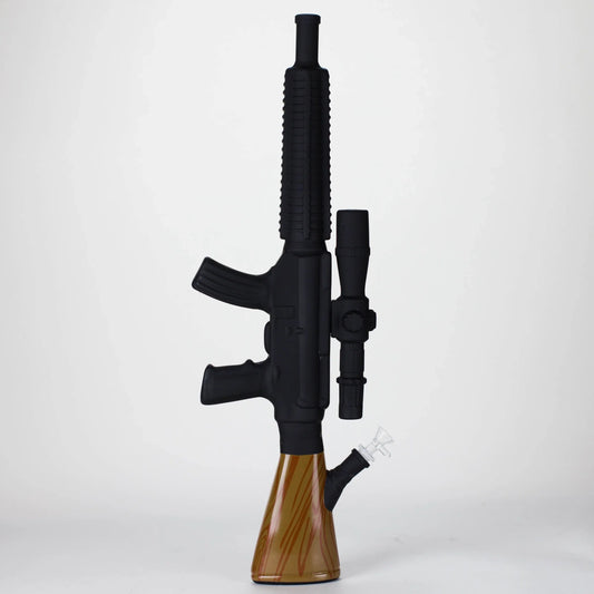 24" Rifle Smoke Glass Bong