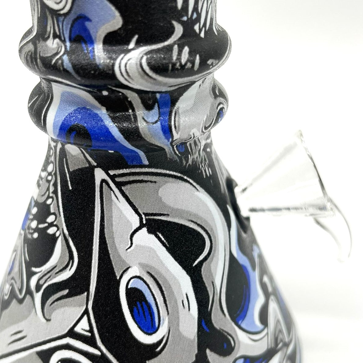 6" Multicolor Mini soft glass water bong Assorted Designs [PIP411]