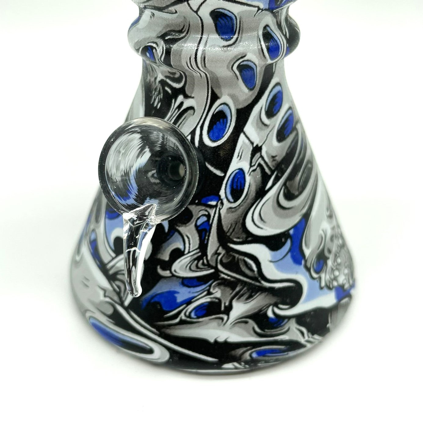 6" Multicolor Mini soft glass water bong Assorted Designs [PIP411]